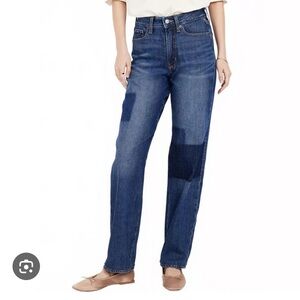 Old Navy OG Loose High Waist Wide Leg Blue Jeans 0p